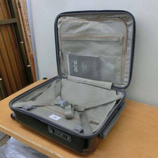 キャリーケース スーツケース コンパクト グレー系 ACE TSAロック付き 35×20×45cm 灰色系 札幌市 西野店