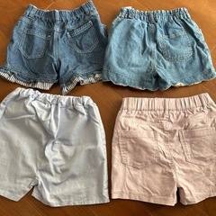 120 ハーフパンツ　無地
の画像