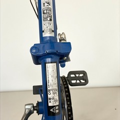 ジェフリーズ AMADEUS 20インチ 折りたたみ自転車 シマノ6段変速 前カゴ LEDライト ロック錠付き 中古品販売の画像