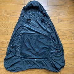 BabyHopper 抱っこひも用カバー ブラック　防寒ケープ　ダウンカバー　レインカバーの画像