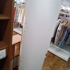 ★リユースのサカイ水戸店★  収納棚 ホワイト H180×D44.5×W45 クリーニング済み MT5706の画像