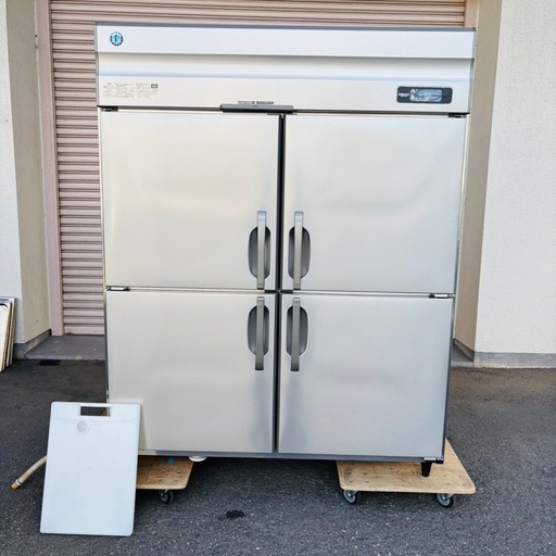 値下げ　ホシザキ　4ドア　HR-150A3-ML オール冷蔵庫　三相200V ピラーレス　約1500×800 厨房　店舗　業務用