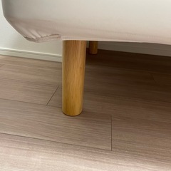 無印良品　脚付シングルベッド
の画像