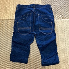 デニムパンツ1回のみ使用品！used品！定価6880円ウエストかなりゆったり裾クシュクシュ細め！の画像
