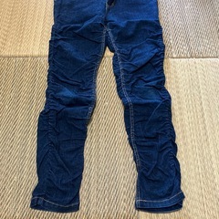 デニムパンツ1回のみ使用品！used品！定価6880円ウエストかなりゆったり裾クシュクシュ細め！の画像