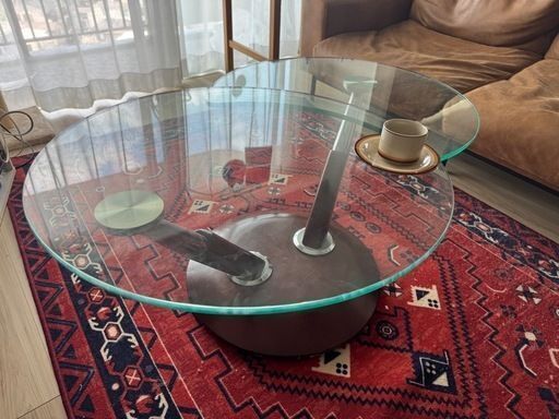 特価】Ronald Schmitt（ロナルド・シュミット）／ガラステーブル／伸縮