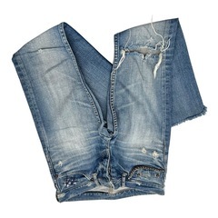 【希少XXS】HYSTERIC GLAMOUR ダメージデニム スタッズ加工の画像
