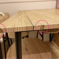 ダイニングテーブルセット 5点セット(テーブル×1、チェア×4) オーク の画像