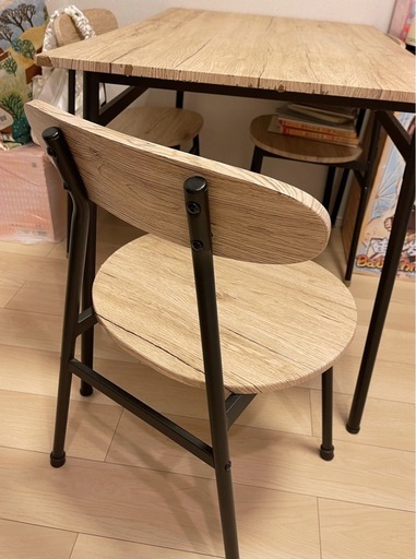ダイニングテーブルセット 5点セット(テーブル×1、チェア×4) オーク