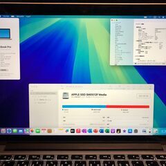 MacBook Pro Retina 13インチ・高性能Core i7－4558U搭載／大容量メモリー16GB搭載／大容量SSD-512GB搭載／Office2019／MacOS（最新Sequoia）とWindows11デュアルブート設定済にて都度選択起動OKの画像