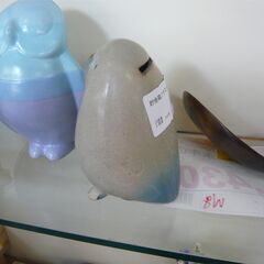 ID：230237　フクロウ貯金箱　陶器の画像