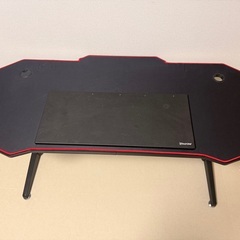  WearsonゲーミングデスクRGB LEDライト付き Gaming Desk 幅140cm奥行62cm高さ75cm 超大作業台の画像