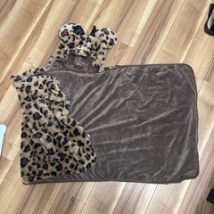 【レア】ミニー　ヒョウ柄　ファンキャップ　ブランケット　ポンチョ　ファンキャップの画像