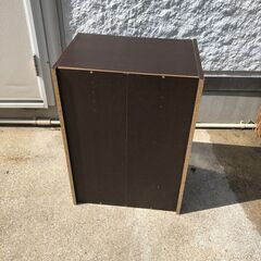 JM20336K) 2段カラーボックス＜幅：約42cm 高さ：約60cm 奥行：約32cm＞中古品【取りに来られる方限定】　 の画像