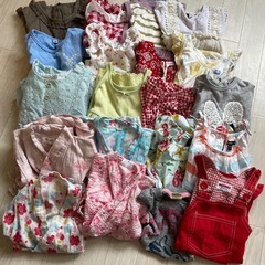 【受け渡し予定】女の子　服 90-80 まとめ売り　約50着の画像