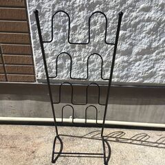 JM20337Y　スリッパラック/シューズラック ・外寸 　幅：約27.5cm 高さ：約76cm 奥行：約19cm中古品【取りに来られる方限定】の画像