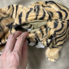 トラのティッシュケースカバーの画像