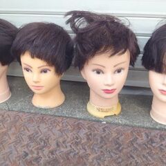 『案山子 かかし として最適✨40個ぐらい有ります✨』マネキン(カットウィッグ)  😄ひとつの価格の画像
