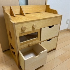 【お譲り先決まりました】おままごとキッチン　棚の画像