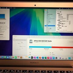 「MacBook Air 13インチ Early 2015　MMGF2J/A」 Core i5／メモリー8GB／SSD-128GB／Office2019／Windows11デュアルブート設定済・中古美品ジャンクの画像