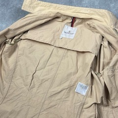 ⭕️超美品⭕️ Moncler モンクレールメンズ　シワ加工ラメ　ジャケット　希少色　明るいベージュの画像