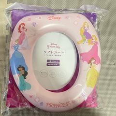 【新品未使用】トイトレ　補助便座　トイレステップ　ディズニープリンセスの画像
