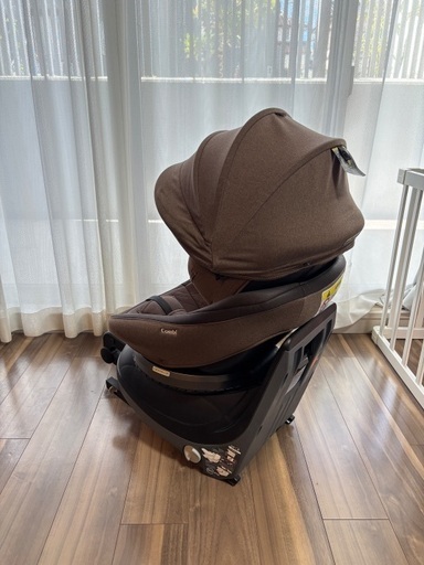 【美品】Combi コンビ クルムーヴスマート JJ-650 ブラウン ISOFIX