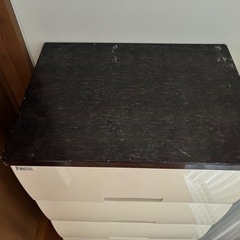 【引き取り限定】Fits フィッツチェスト 4段 幅55cm 収納ケース 衣装ケース ダークブラウン天板の画像