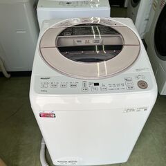 【リサイクルショップ ピカソ 小松原】🌀🌟【2023年製✨分解洗浄済み】SHARP 全自動洗濯機 7.0kg ピンク ES-GV7G-P🌸★3429★の画像