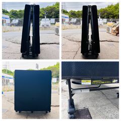 【✨コンパクト✨】ニトリ 折りたたみベッド ブラック 現状品❗️簡易清掃済み✨‼️の画像
