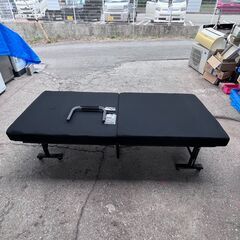 【✨コンパクト✨】ニトリ 折りたたみベッド ブラック 現状品❗️簡易清掃済み✨‼️の画像