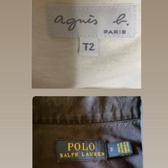 ブランド含むアウターシャツ5着セット　アニエスベー　agnes.b ラルフローレン　デニムジャケット Gジャン UNITED ARROWS green label relaxing ユナイテッドアローズグリーンレーベルリラクシング INDIGO藍染め 　niko and... visコート 　 　　　　の画像