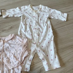 赤ちゃんの城などの女の子用カバーオール3枚♡60sizeの画像