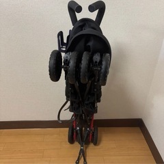 JEEP B型ベビーカー ガード付き レッドの画像