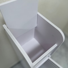 【美品】トイレ収納 ホワイト トイレラックの画像