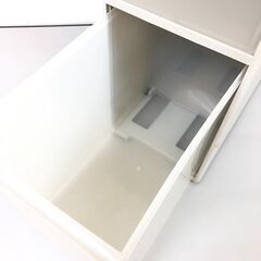 stp-3455　スリムチェスト　3段　グレー　2輪キャスター　プラスチック　引出収納　隙間収納　すき間ワゴン　ストッカー　キッチン　洗面所の画像