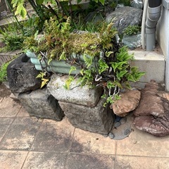 石臼　敷石　庭石などの画像
