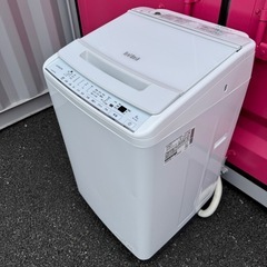 61 T125★2022年製★日立　洗濯機　8KG インバーター　ビートウォッシュの画像