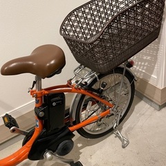 ✨美品✨Panasonic 20インチ　電動アシスト自転車 オレンジの画像