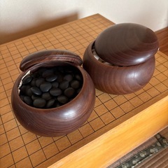碁盤　碁石の画像