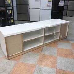 【ジャングルジャングル石川金沢店】  テレビ台 ホワイト W155×D45×H45 クリーニング済み												の画像