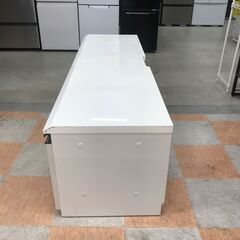 【ジャングルジャングル石川金沢店】  テレビ台 ホワイト W155×D45×H45 クリーニング済み												の画像