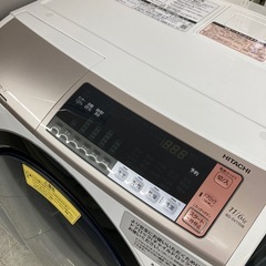 ⭐︎6ヶ月保証⭐︎日立11kg/6kgドラム洗濯機　2017年製　BD-SV110Bの画像