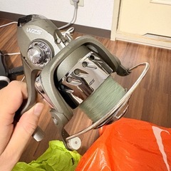 釣竿とリールの画像