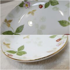 WEDGWOOD　ウェッジウッド　ワイルドストロベリー　ティーボウル&ソーサーの画像