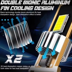 【D4S専用】 HID→LEDバルブ2個セット車検対応 爆光キャンセラー内蔵！の画像