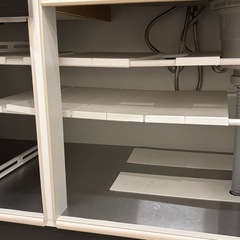 値下げしました！　洗面台/キッチン下収納伸縮ラック　2点セットの画像