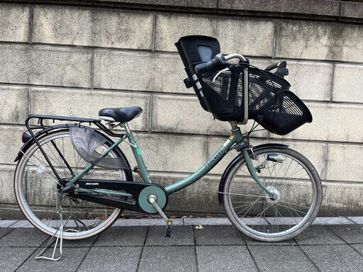 子供乗せ自転車 非電動 丸石 FRACKERS 26インチ グリーン