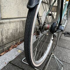 子供乗せ自転車 非電動 丸石 FRACKERS 26インチ グリーンの画像