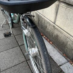 子供乗せ自転車 非電動 丸石 FRACKERS 26インチ グリーンの画像